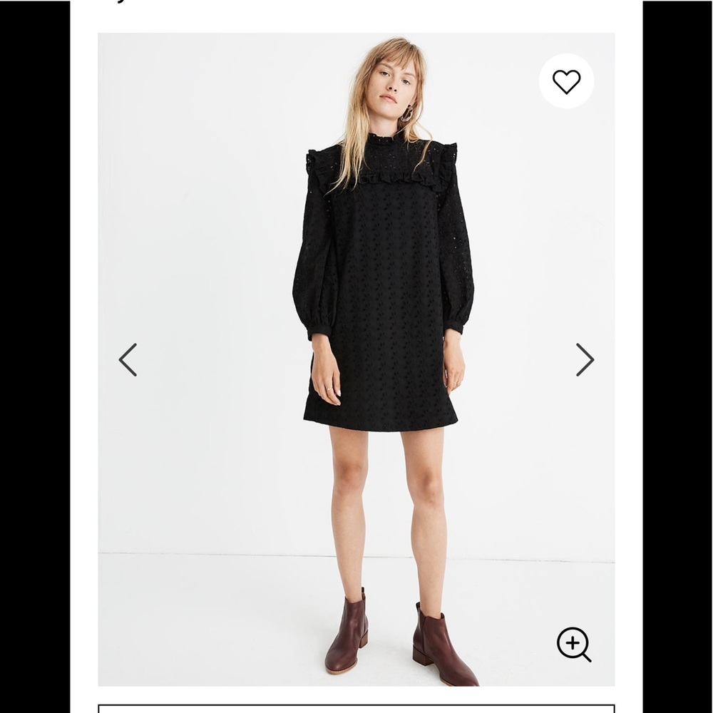 Madewell Eyelet Mockneck Ruffle Dress *BESTSELLER*